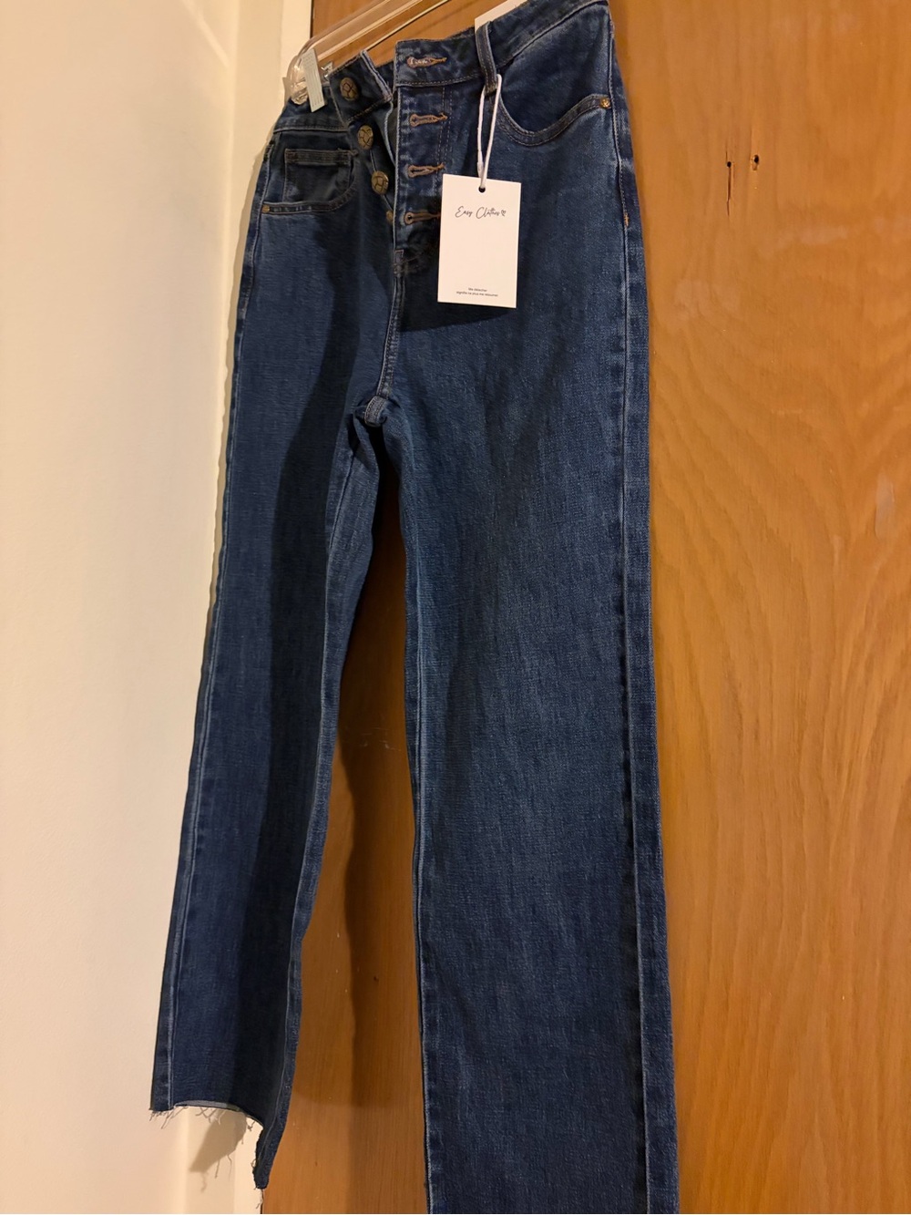 Women's Dark Blue Straight-Leg Jeans
